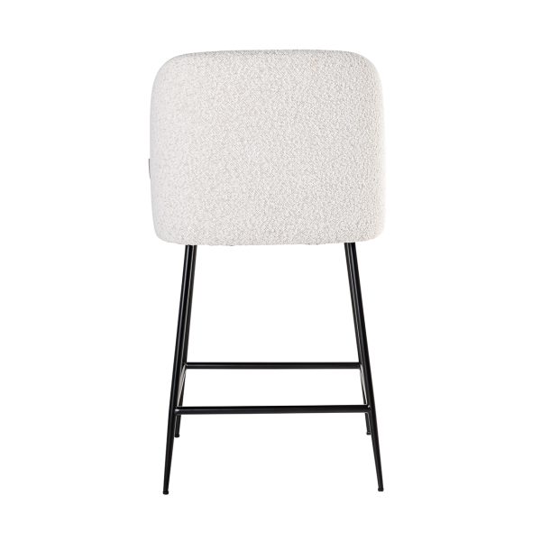 Counterstoel Pullitzer white bouclé / black (Copenhagen 900 Bouclé White) - Afbeelding 3