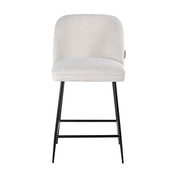 Counterstoel Pullitzer white bouclé / black (Copenhagen 900 Bouclé White) - Afbeelding 4