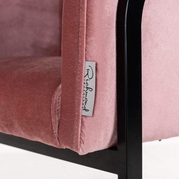 Stoel Chiara blush velvet (Genova 706  Blush) - Afbeelding 6