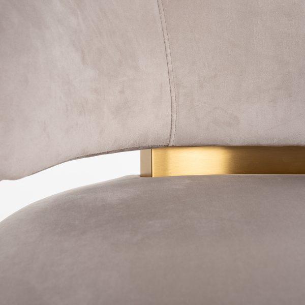 Draaifauteuil Maxime khaki velvet (Quartz Khaki 903) - Afbeelding 8