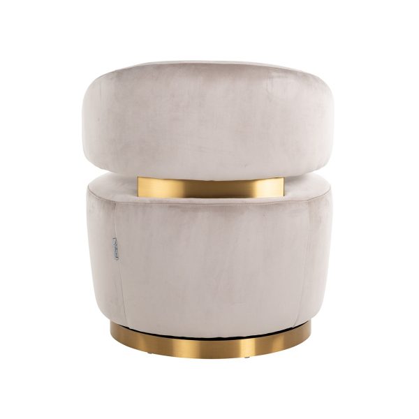 Draaifauteuil Maxime khaki velvet (Quartz Khaki 903) - Afbeelding 3
