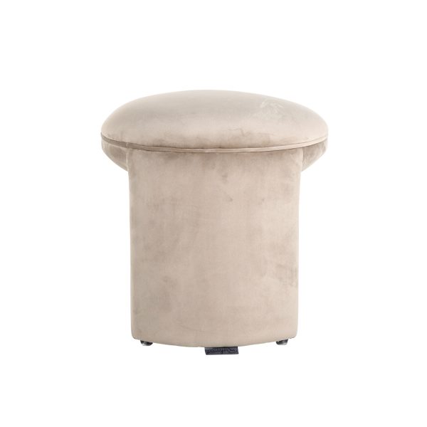 Poef Fargo khaki velvet (Quartz Khaki 903) - Afbeelding 2