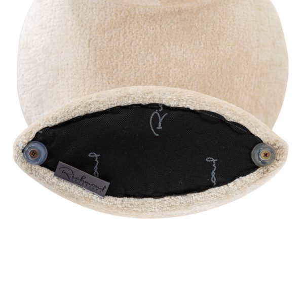 Poef Fargo  white chenille (Bergen 900 white chenille) - Afbeelding 5