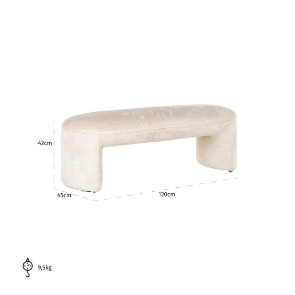 Bank Fargo white chenille (Bergen 900 white chenille) - Afbeelding 4