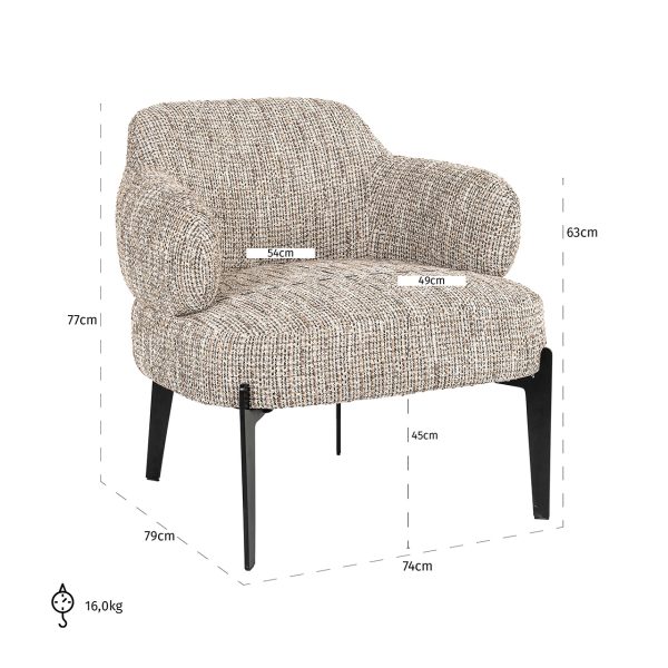 Fauteuil Venus trendy nature (Be Trendy 01 Nature) - Afbeelding 5