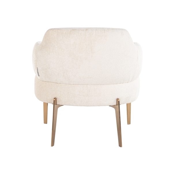 Fauteuil Venus white chenille (Bergen 900 white chenille) - Afbeelding 3