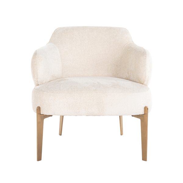 Fauteuil Venus white chenille (Bergen 900 white chenille) - Afbeelding 4