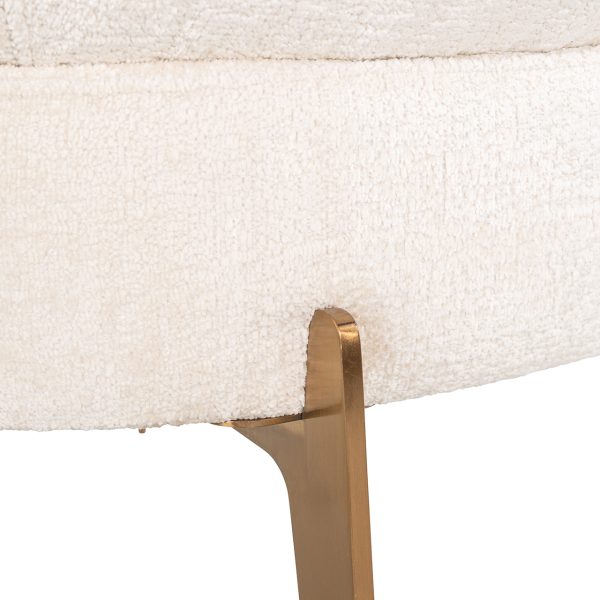 Fauteuil Venus white chenille (Bergen 900 white chenille) - Afbeelding 7