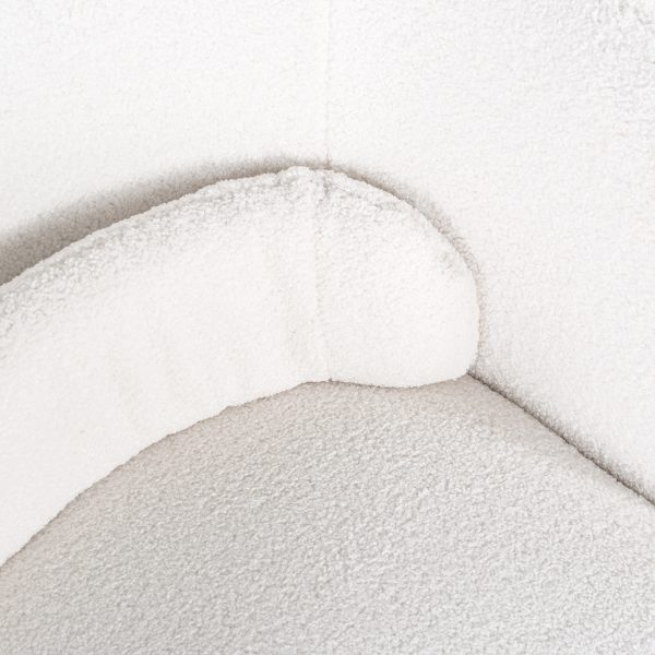 Draaifauteuil Senna white furry (Himalaya 900 white furry) - Afbeelding 6