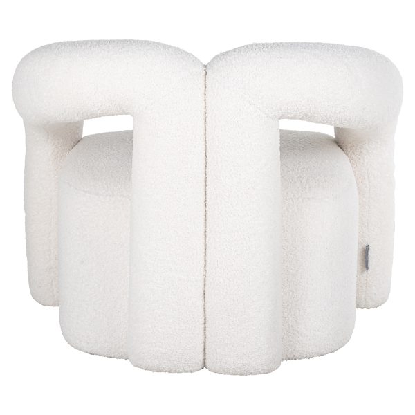 Fauteuil Dana white furry (Himalaya 900 white furry) - Afbeelding 3