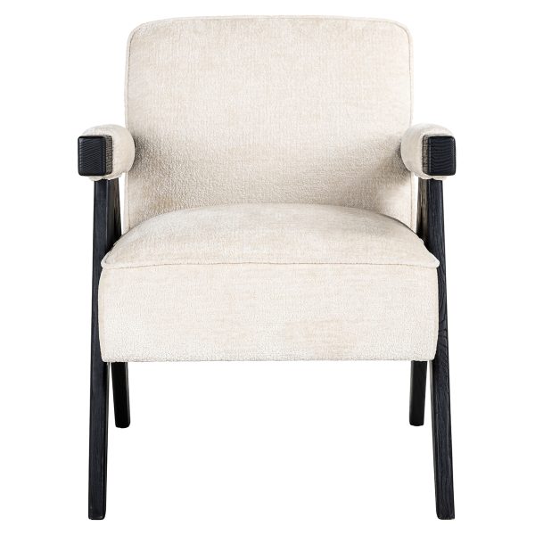Fauteuil Cooper white chenille (Bergen 900 white chenille) - Afbeelding 4