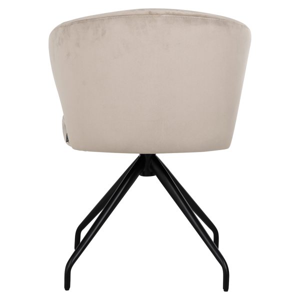 Draaistoel Milly khaki velvet (Quartz Khaki 903) - Afbeelding 3