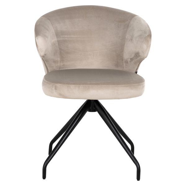 Draaistoel Milly khaki velvet (Quartz Khaki 903) - Afbeelding 4