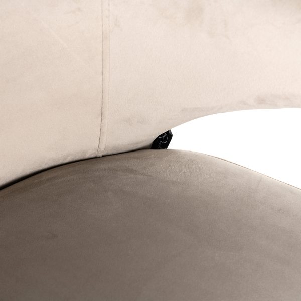Draaistoel Milly khaki velvet (Quartz Khaki 903) - Afbeelding 7