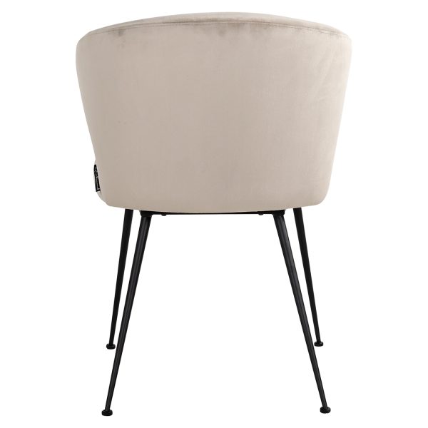 Stoel Xandra khaki velvet (Quartz Khaki 903) - Afbeelding 3