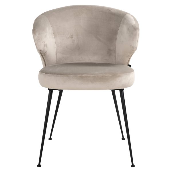 Stoel Xandra khaki velvet (Quartz Khaki 903) - Afbeelding 4