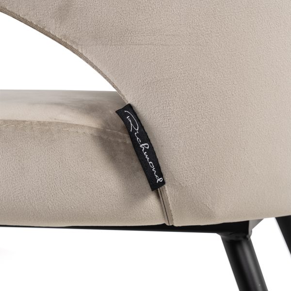 Stoel Xandra khaki velvet (Quartz Khaki 903) - Afbeelding 6