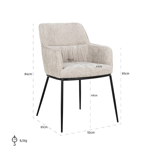 Stoel Bella natural renegade (Renegade Natural 01) - Afbeelding 5