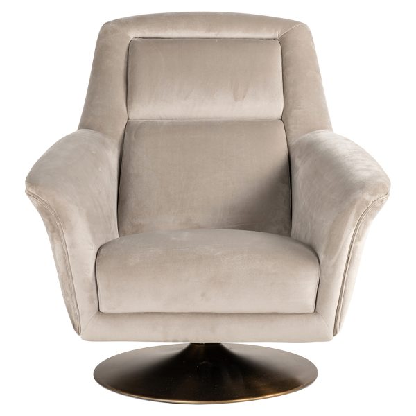 Draaifauteuil Nora khaki velvet (Quartz Khaki 903) - Afbeelding 4