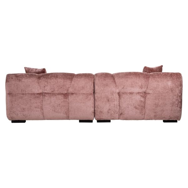 Bank Charelle rose chenille (Bergen 705 rose chenille) - Afbeelding 2