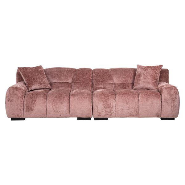 Bank Charelle rose chenille (Bergen 705 rose chenille) - Afbeelding 3
