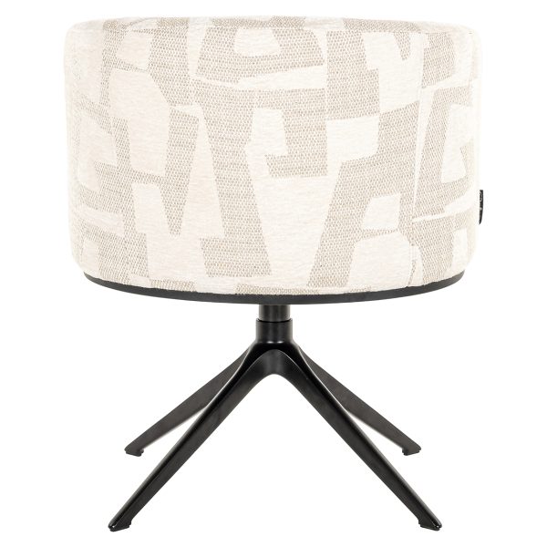 Draaifauteuil Cheyenne beige graffic (Beige graffic) - Afbeelding 3