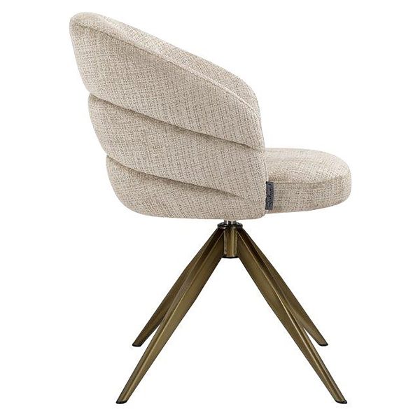 Draaistoel Zendaya beige chenille (Niagara 902 beige Chenille) - Afbeelding 2