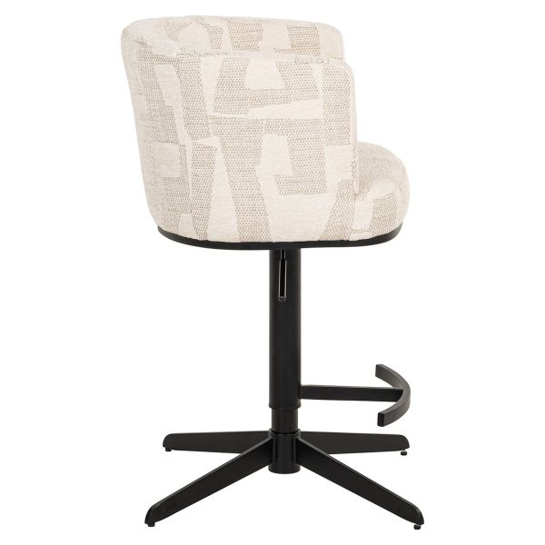 Bar/counterstoel Cheyenne beige graffic (Beige graffic) - Afbeelding 10