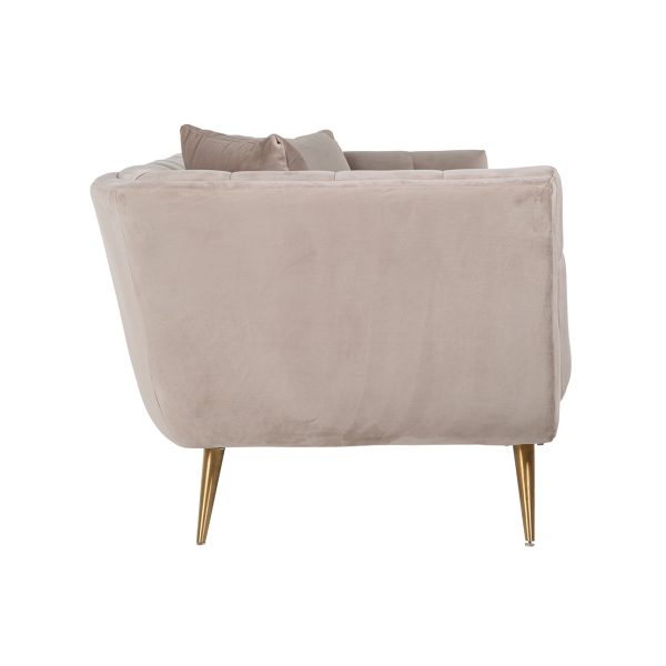 Bank Huxley Khaki velvet / Brushed gold (Quartz Khaki 903) - Afbeelding 2