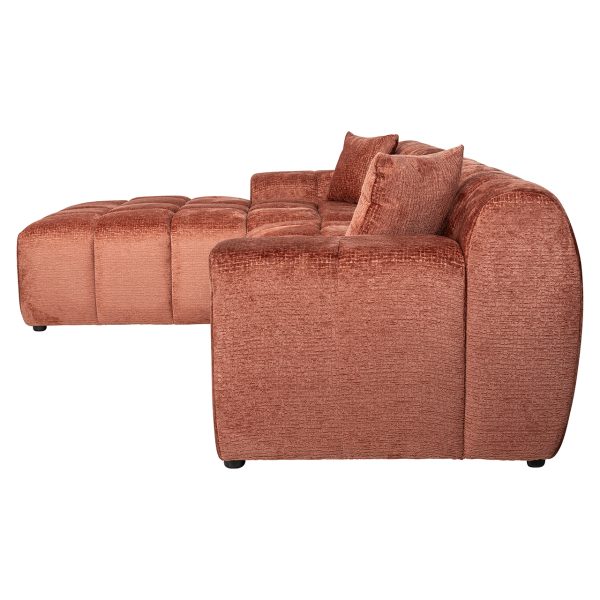 Sofa Cube 3-zits + lounge links (Fusion 92 Blush) - Afbeelding 2