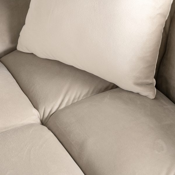 Bank Cube 3-zits + lounge links (Quartz Khaki 903) - Afbeelding 8