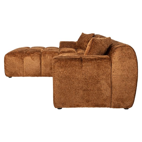 Sofa Cube 3-zits + lounge links (Be Lovely 603 Cinnamon) - Afbeelding 2