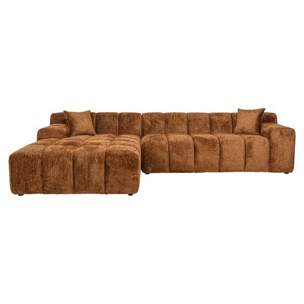 Sofa Cube 3-zits + lounge links (Be Lovely 603 Cinnamon) - Afbeelding 4
