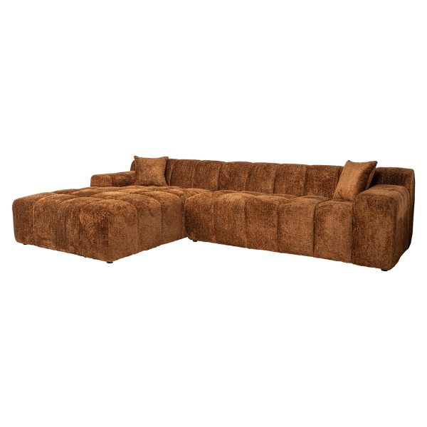 Sofa Cube 3-zits + lounge links (Be Lovely 603 Cinnamon) - Afbeelding 7