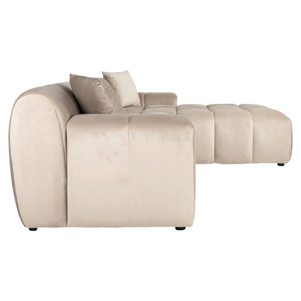 Bank Cube 3-zits + lounge rechts (Quartz Khaki 903) - Afbeelding 2