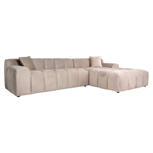 Bank Cube 3-zits + lounge rechts (Quartz Khaki 903) - Afbeelding 4