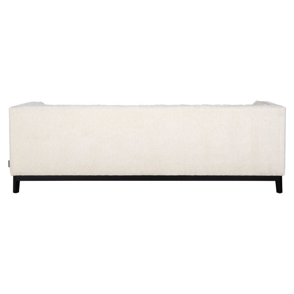 Bank Beaudy white chenille fire retardant (FR-Bergen 900 white chenille) - Afbeelding 3