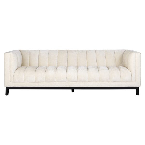 Bank Beaudy white chenille fire retardant (FR-Bergen 900 white chenille) - Afbeelding 4