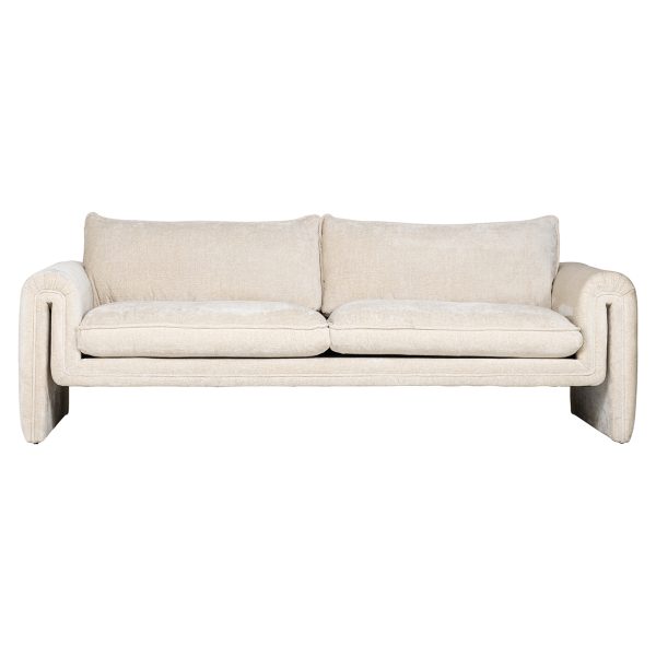 Bank Sandro white chenille (Bergen 900 white chenille) - Afbeelding 4
