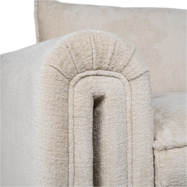 Bank Sandro white chenille (Bergen 900 white chenille) - Afbeelding 7
