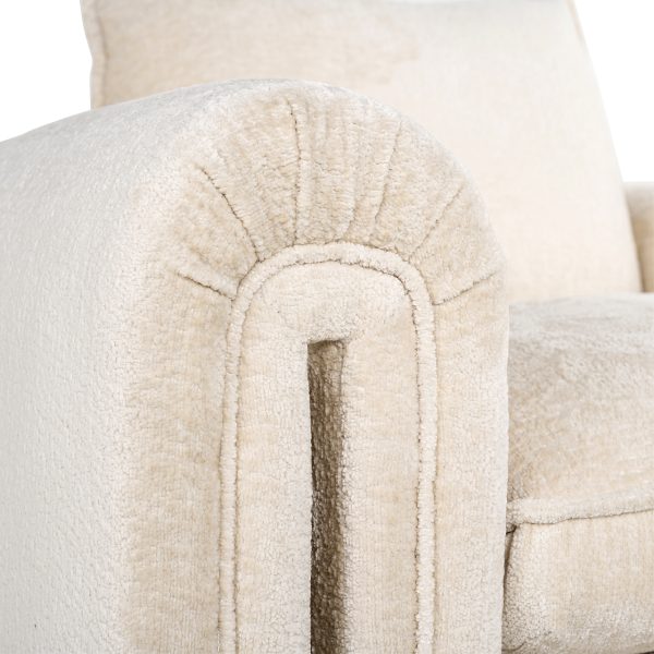 Fauteuil Sandro white chenille (Bergen 900 white chenille) - Afbeelding 8