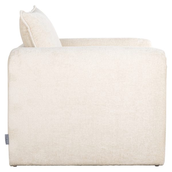 Fauteuil Sandro white chenille (Bergen 900 white chenille) - Afbeelding 2