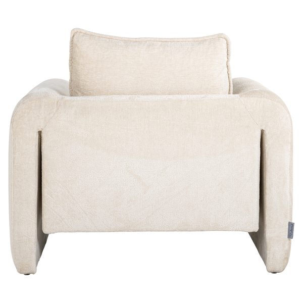 Fauteuil Sandro white chenille (Bergen 900 white chenille) - Afbeelding 3