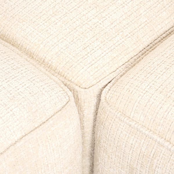 Hoekbank Lusso beige chenille (Niagara 902 beige Chenille) - Afbeelding 7