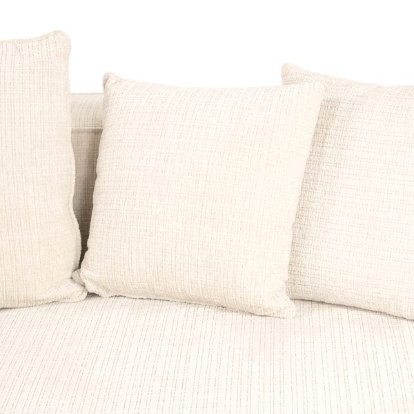Hoekbank Lusso beige chenille (Niagara 902 beige Chenille) - Afbeelding 5