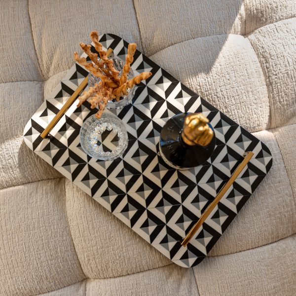 Dienblad Birte (Black/white) - Afbeelding 6