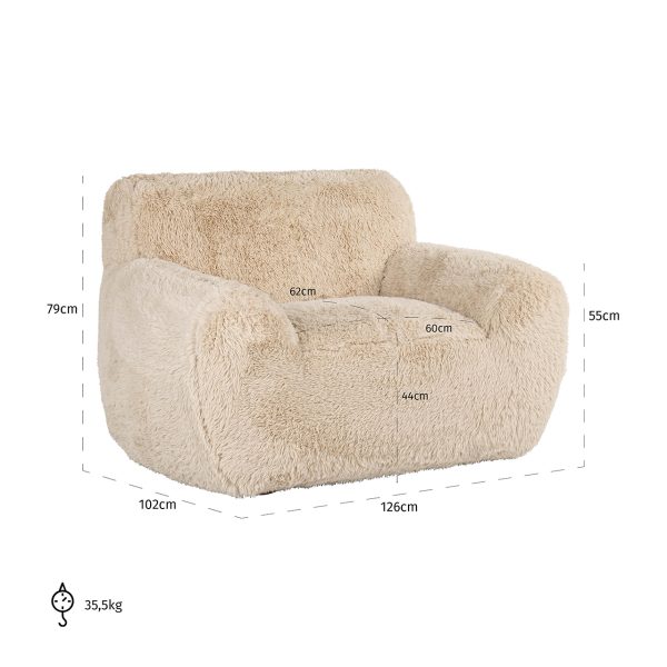 Fauteuil Comfy sand yakety (Yakety Yak Sand) - Afbeelding 5