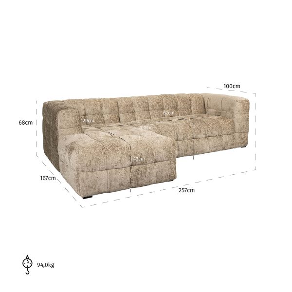 Bank Merrol lounge links desert fusion (Fusion 109 desert) - Afbeelding 6