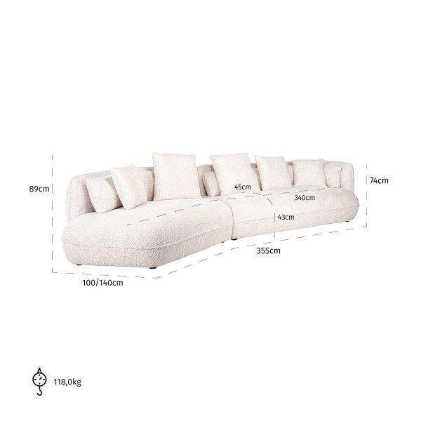 Sofa Rodina lovely cream (Be Lovely 11 Cream) - Afbeelding 5