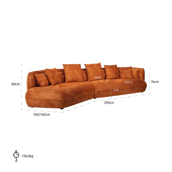 Sofa Rodina lovely pumpkin (Be lovely 51 pumpkin) - Afbeelding 5
